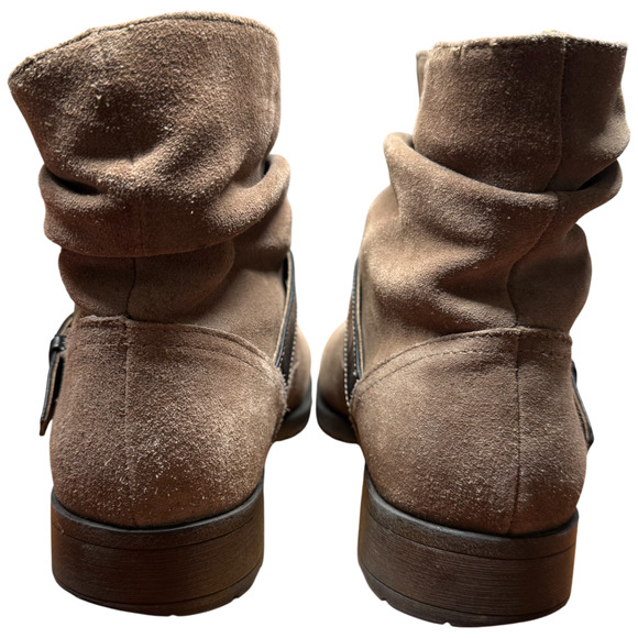 WHITE MOUNTAIN Nashville Women's 9 Brown Leather Boots Strap Buckle Casual - Picture 7 of 14